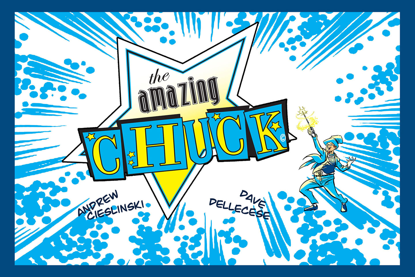 The Amazing Chuck, illustrated title banner